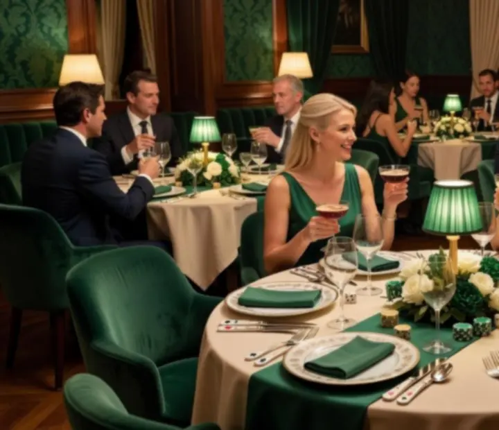 Événement privé avec table élégamment dressée et lumière tamisée.