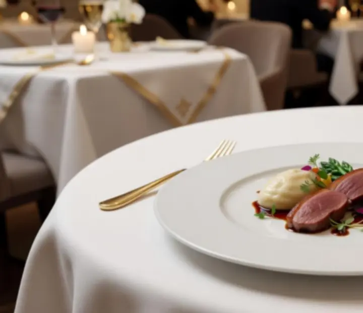 Plat signature gastronomique dressé avec élégance